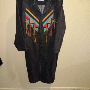 PIONEER Wear Southwestern Black Duster
